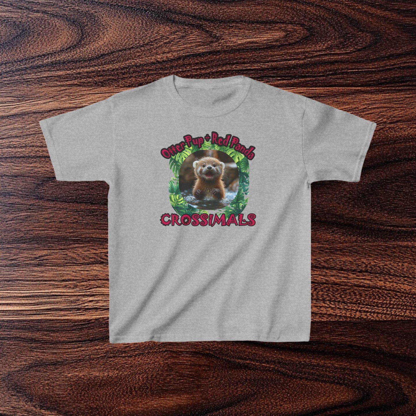Otter Pup Red Panda Kids Heavy Cotton™ Tee
