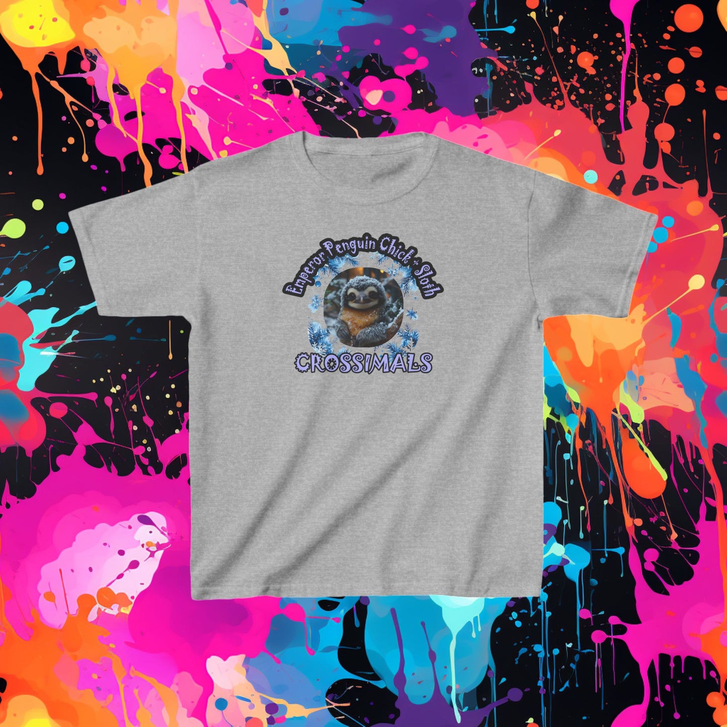 Emperor Penguin Chick Sloth Cross Kids Heavy Cotton™ Tee