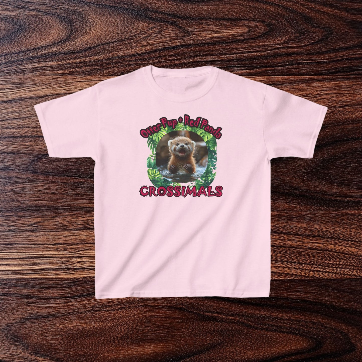 Otter Pup Red Panda Kids Heavy Cotton™ Tee