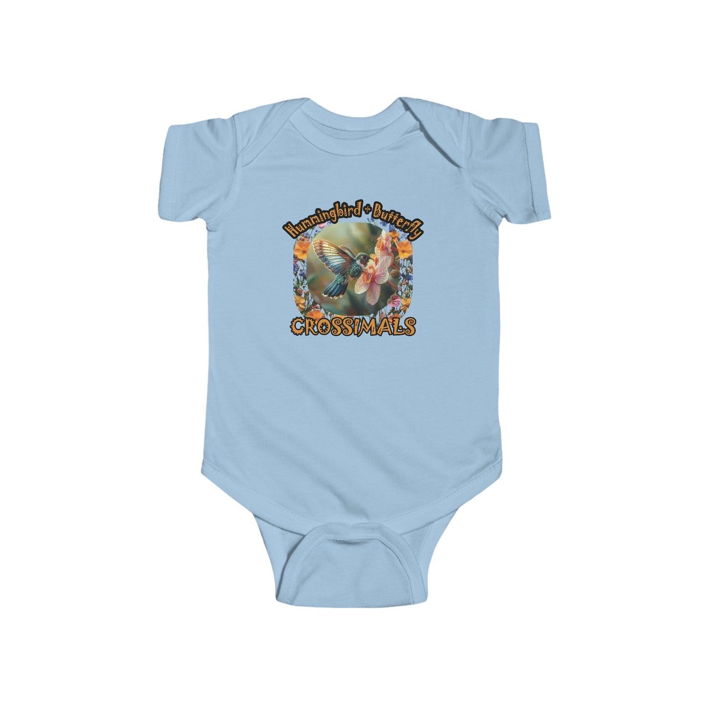 Hummingbird Butterfly Cross Infant Fine Jersey Bodysuit