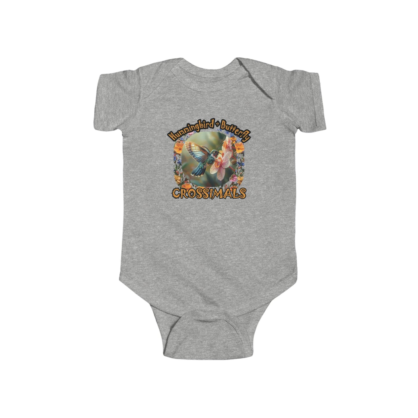 Hummingbird Butterfly Cross Infant Fine Jersey Bodysuit